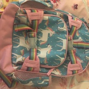Pottery Barn small Unicorn kids backpack